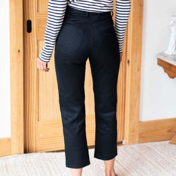 Emerson Fry TRUE VINTAGE DENIM STOVEPIPES - BLACK HEMP ORGANIC size 25 - Picture 3 of 5